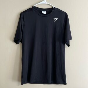 Gymshark Arrival Black White Logo Short Sleeve Regular Fit T Shirt